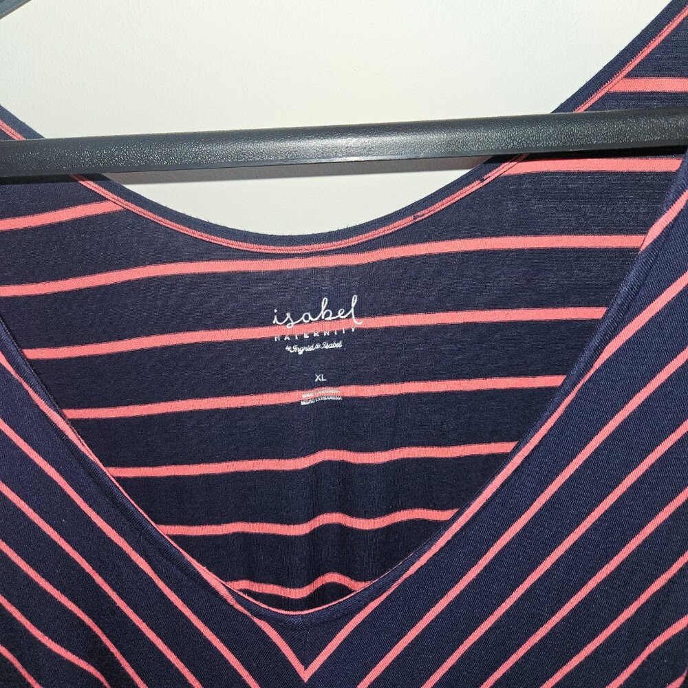 Isabel Maternity Striped Dress L-XL - Picture 3 of 4